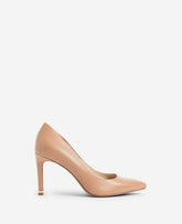 Kenneth Cole Riley 85 Leather Pumps – Latte Comfort & Gold Trim | KC