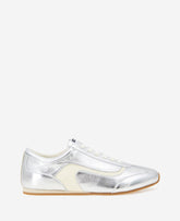 Kenneth Cole Shop Alma Silver Leather Sneaker | Kenneth Cole