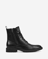 Kenneth Cole REACTION Captain Combat Boot – Black Zip | Kenneth Cole