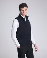 Kenneth Cole Shop Mixed Media Vest: Black, Lightweight Insulated | KC