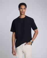 Kenneth Cole Shop SOversized Tee: Black Crewneck, Stretch Cotton | KC