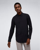 Kenneth Cole Black Slim Fit Shirt – Water-Resistant & Stretch | KC