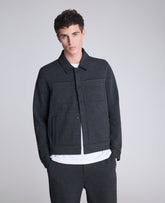Kenneth Cole Trucker Jacket: Charcoal Mix, Soft Stretch | Kenneth Cole