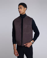 Kenneth Cole Shop Reversible Vest for Men, Chocolate Black | Kenneth Cole