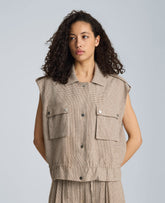 Kenneth Cole Snap Front Jacket with Drawcord Waist