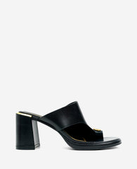 Kenneth Cole Syndika Leather Stone Toe Ring Heeled Sandal