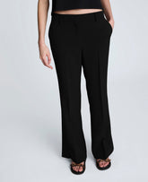 Kenneth Cole Shop Luxe Twill Flare Leg Pant – Black | Kenneth Cole