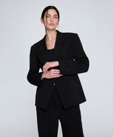 Kenneth Cole Shop Luxe Twill Slim One Button Jacket – Black | Kenneth Cole