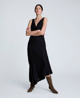 Kenneth Cole Asymmetrical Hem Cowl Neck Dress – Black | Kenneth Cole