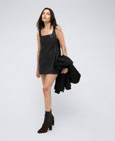 Kenneth Cole Leather Open Back Shift Dress – Exclusive | Kenneth Cole