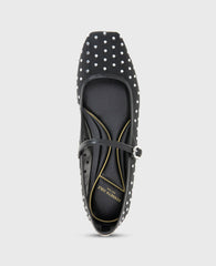 Kenneth Cole Shop Jasper Black Mesh Micro Stud Ballet Flat | Kenneth Cole