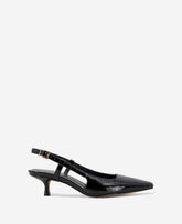 Kenneth Cole Martha Black Patent Slingback Kitten Heel | Kenneth Cole
