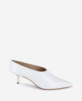 Kenneth Cole Shop Linxie White Patent Kitten Heel Pump | Kenneth Cole