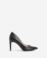 Kenneth Cole Riley 85 Black Heels – Leather, Gold Trim & Comfort | KC