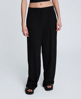 Kenneth Cole Shop Luxe Twill Wide Leg Pant – Black | Kenneth Cole