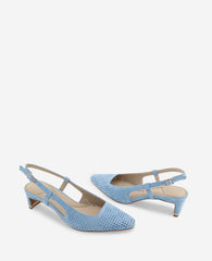 Kenneth Cole Marbella Perforated Suede Slingback Heel