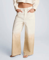 Kenneth Cole Shop Gradient Wide Leg Denim Pant – Tan | Kenneth Cole