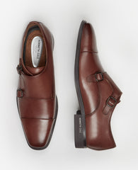 Kenneth Cole Charles Double Monk Strap Oxford – Cognac | Kenneth Cole