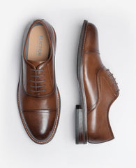Kenneth Cole REACTION - Lawstin Cap Toe Oxford Shoes for Men, Tan | KC