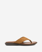 Kenneth Cole Tobacco Leather Thong Sandals – Lightweight Grip | KC