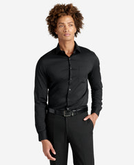 Kenneth Cole Shop Men’s Slim Fit Stretch Dress Shirt – Black | Kenneth Cole