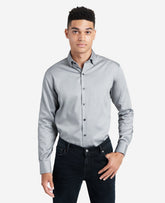 Kenneth Cole Flint Stretch Dress Shirt – Flex Collar with TEKFIT | KC