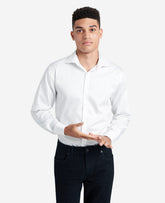 Kenneth Cole White Stretch Dress Shirt – TEKFIT Collar Mobility | KC
