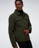 Kenneth Cole Heavyweight Twill Trucker Jacket – Olive | Kenneth Cole