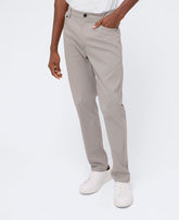 Kenneth Cole Shop Original Slim 5-Pocket Pant in Light Grey | Kenneth Cole