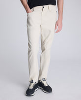 Kenneth Cole Shop Original Slim 5-Pocket Pant in Off White | Kenneth Cole