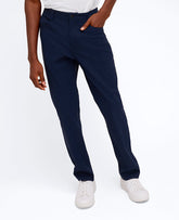 Kenneth Cole Shop Original Slim 5-Pocket Pant in Navy | Kenneth Cole