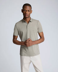 Kenneth Cole Shop Sage Two-Toned Knit Polo – Soft, Stretchy & Breathable