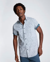 Kenneth Cole Short Sleeve Sport Shirt with Chest Pocket