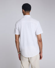 Kenneth Cole Shop Short Sleeve Sportshirt: White, Chest Pocket | KC