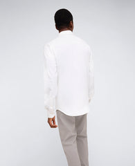 Kenneth Cole White Stretch Button-Down Shirt with Pocket | Kenneth Cole