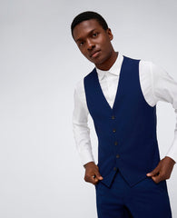 Kenneth Cole Shop Blue Slim-Fit Suit Vest for Men – Kenneth Cole Reaction
