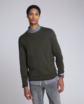 Kenneth Cole Crewneck Sweater with Tipping Details
