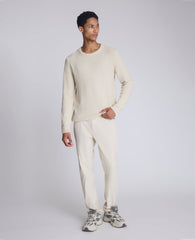 Kenneth Cole Shop Popcorn Crew Sweater: Offwhite Textured Knit | KC