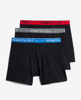 Kenneth Cole Shop 3-Pack Stretch Boxer Briefs – Black | Kenneth Cole