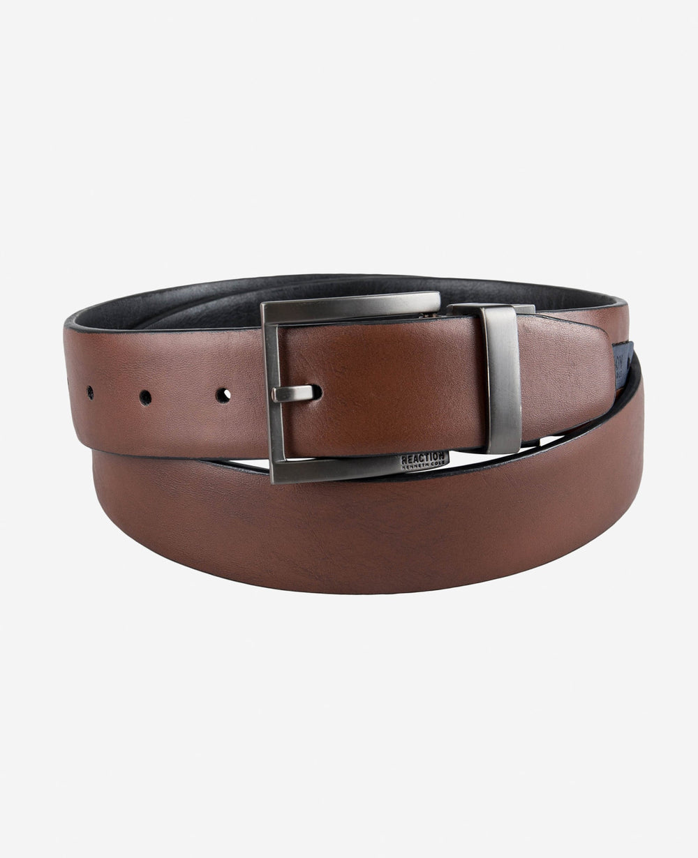 Kenneth Cole Stretch Reversible Logo Inset Tab Belt