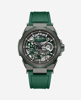 Kenneth Cole Shop Men’s Skeleton Automatic Silicone Watch in Green | KC