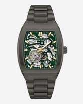 Kenneth Cole Shop Men’s Curved Skeleton Watch, Green Dial | Kenneth Cole