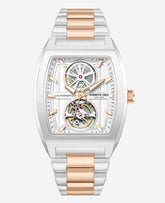 Kenneth Cole Skeleton Automatic Two-Tone Stainless Steel Bracelet Watch