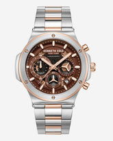 Kenneth Cole Shop Men’s Two-Tone Sport Bracelet Watch | Kenneth Cole