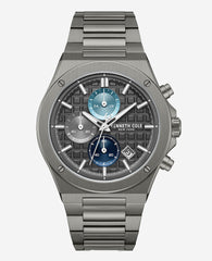 Kenneth Cole Dress Sport Chronograph Multi Tone Dial Stainless Steel Bracelet Watch