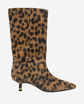 Kenneth Cole Shop Meryl Leopard Suede Boot – Kitten Heel | Kenneth Cole