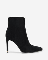 Kenneth Cole Shop Quincy Suede Heel Ankle Bootie in Black | Kenneth Cole