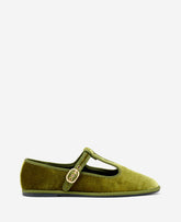 Kenneth Cole Verona Loden Velvet T-Strap Mary Jane Flat | Kenneth Cole