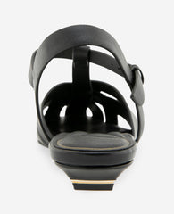 Kenneth Cole Bindy Woven Leather T-Strap Sandal