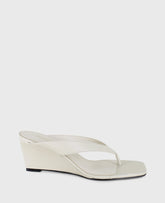 Kenneth Cole Shop Susannah Ecru Leather Wedge Sandal | Kenneth Cole